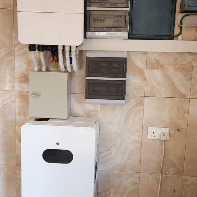 Indoor inverter and battery wall installation